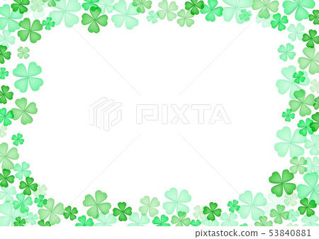 Spring green clover background - Stock Illustration [53840881] - PIXTA