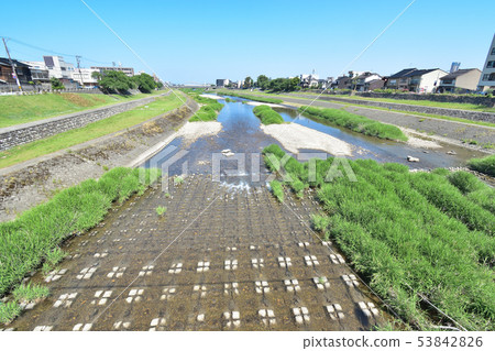 Kanazawa-shi Kamogawa near work Kanazawa-shi Kamogawa near work 53842826