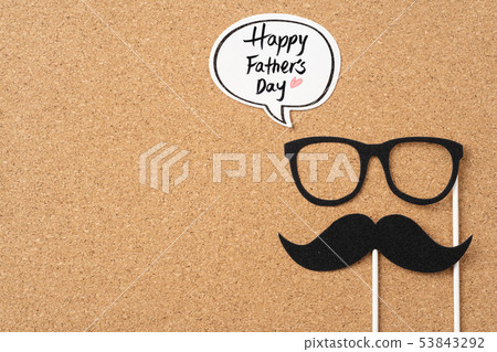 top view of fathers day concept with copy space 53843292