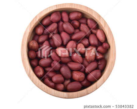 Processed peanuts isolated on white background Top 53843382
