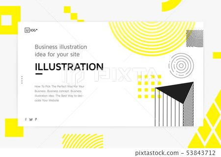 Vector illustration Landing page template Vector illustration Landing page template 53843712