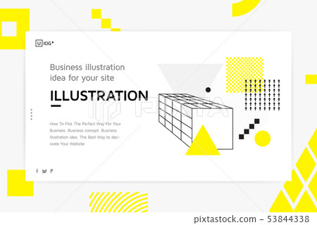 Vector illustration Landing page template Vector illustration Landing page template 53844338