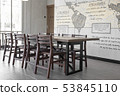 wooden table and chair vintage in dining or living 53845110