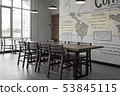 wooden table and chair vintage in dining or living 53845115