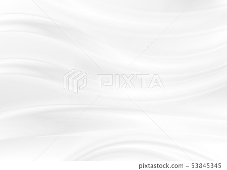 Abstract white glossy smooth waves background 53845345