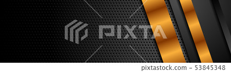Black bronze stripes on dark perforated background Black bronze stripes on dark perforated background 53845348