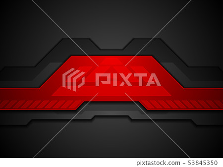 Red and black abstract technology background 53845350