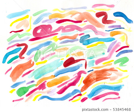 Handmade colorful watercolor background 53845468