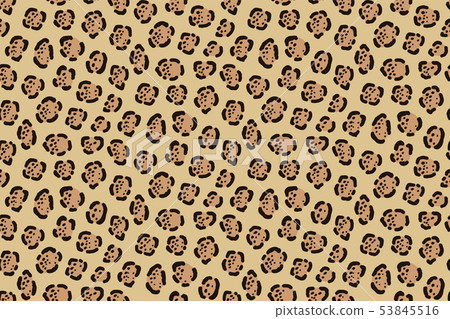 Jaguar print. Seamless big cat cowhide texture. 53845516