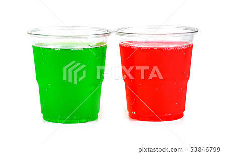 cool soft drink in glass isolated on white cool soft drink in glass isolated on white 53846799