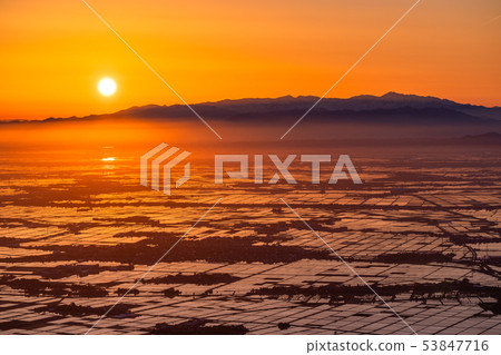 《Niigata Prefecture》 Echigo Plain at dawn 53847716