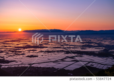 《Niigata Prefecture》 Echigo Plain at dawn 53847724