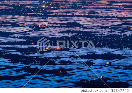 《Niigata Prefecture》 Echigo Plain at dawn 《Niigata Prefecture》 Echigo Plain at dawn 53847743