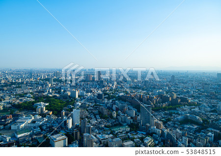 Tokyo Roppongi illuminated by the setting sun to Hiroo, Ebisu, Musashi Kosugi direction 2019. 05 b Tokyo Roppongi illuminated by the setting sun to Hiroo, Ebisu, Musashi Kosugi direction 2019. 05 b 53848515