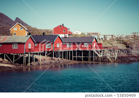 Traditional architecture in Tind fishing village Traditional architecture in Tind fishing village 53850409