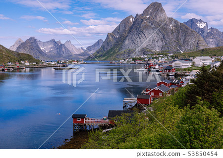 Reine fishing village on Lofoten islands, 53850454