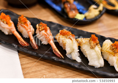 Japanese traditionally food, Delicious sushi. Japanese traditionally food, Delicious sushi. 53850993