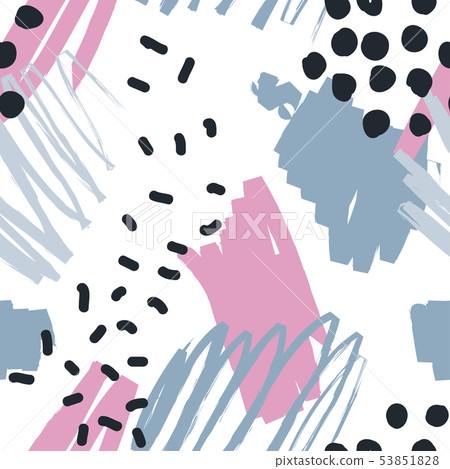 Trendy creative seamless pattern 53851828