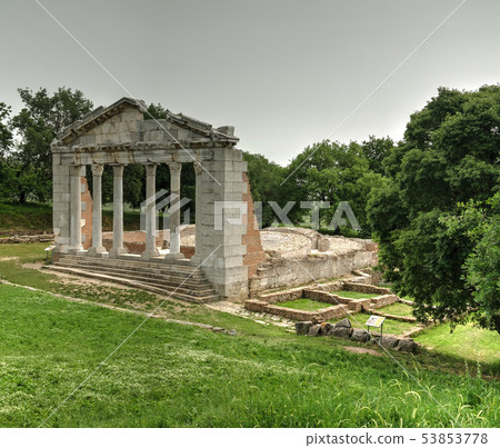 Monument of Agonothetes in Ruins of an ancient 53853778