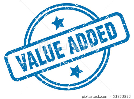 value added grunge stamp 53853853