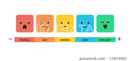User feedback emotion infographic vector illustration isolated 53854001