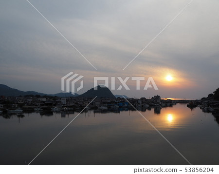 Hakkei角，日落，黃昏，Shigetsu山，Sanin地區，山口縣，日本 53856204