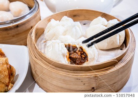 港式點心點心燒包港式點心叉燒包港式叉燒包 53857048