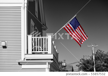 United States flag in Provincetown, Massachusetts 53857532