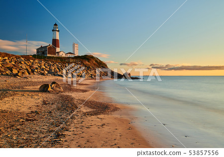 Montauk Lighthouse and beach 53857556