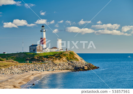 Montauk Lighthouse and beach 53857561