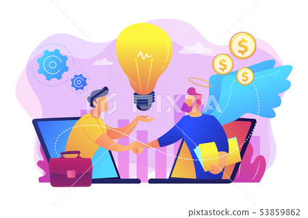 Angel investor concept vector illustration 53859862