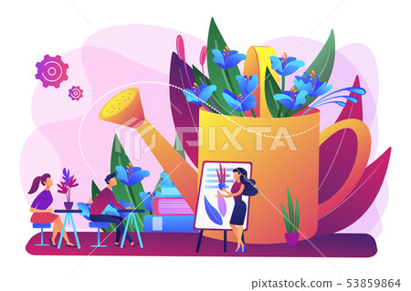 Garden workshop concept vector illustration Garden workshop concept vector illustration 53859864