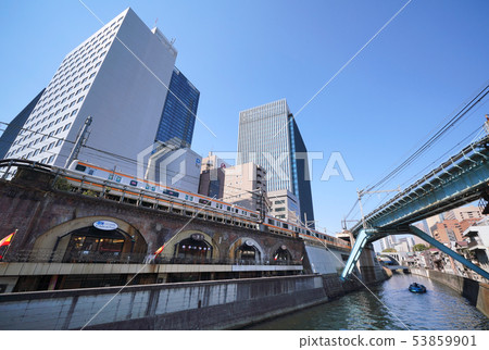 Tokyo cityscape in Japan View from Oshonomizu Station direction / holy bridge from Shohei Bridge 53859901