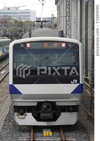 Series E531 train detained in Katsuta Vehicle Center 53860006