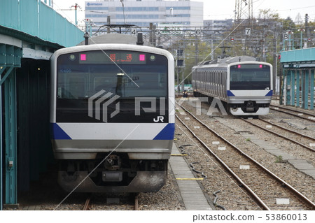系列E531列車被關押在勝田車輛中心 系列E531列車被關押在勝田車輛中心 53860013