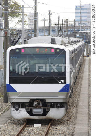 系列E531列車被關押在勝田車輛中心 53860014