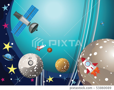 Uranus Planet in the Space 53860089