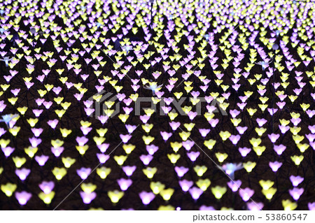 Winter scenery Christmas illumination 53860547