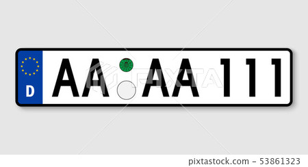 Vehicle registration plates Vehicle registration plates 53861323