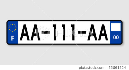 Vehicle registration plates 53861324