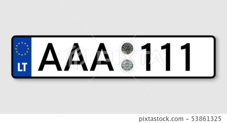 Vehicle registration plates Vehicle registration plates 53861325