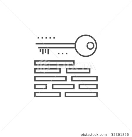 Keywording Line Icon Keywording Line Icon 53861836