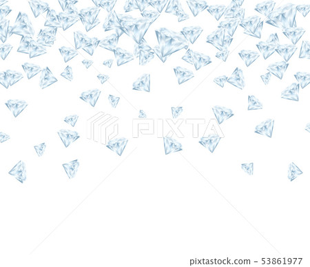 Realistic Detailed 3d Shiny Bright Diamond Card. Vector 53861977