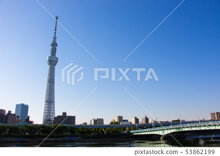 Tokyo Sky Tree Sky Tree seen from Asakusa Tokyo Sky Tree Sky Tree seen from Asakusa 53862199