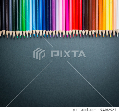 Pencils of various colors 53862921