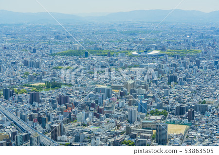 Osaka cityscape, south from Abeno Harukas 53863505