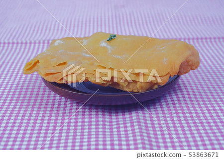 Dessert style of fried Roti street food in 53863671