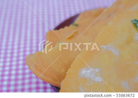 Dessert style of fried Roti street food in 53863672