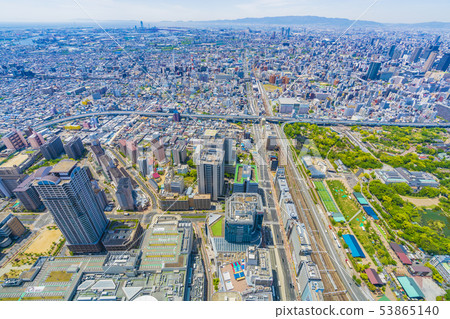 Osaka cityscape West direction from Abeno Harukas 53865140