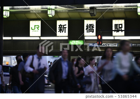 Tokyo cityscape in Japan I look at Shinbashi Station (Ginza exit) 53865344